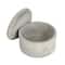 Hello Honey® Gray Round Decorative Cement Boxes with Lids Set